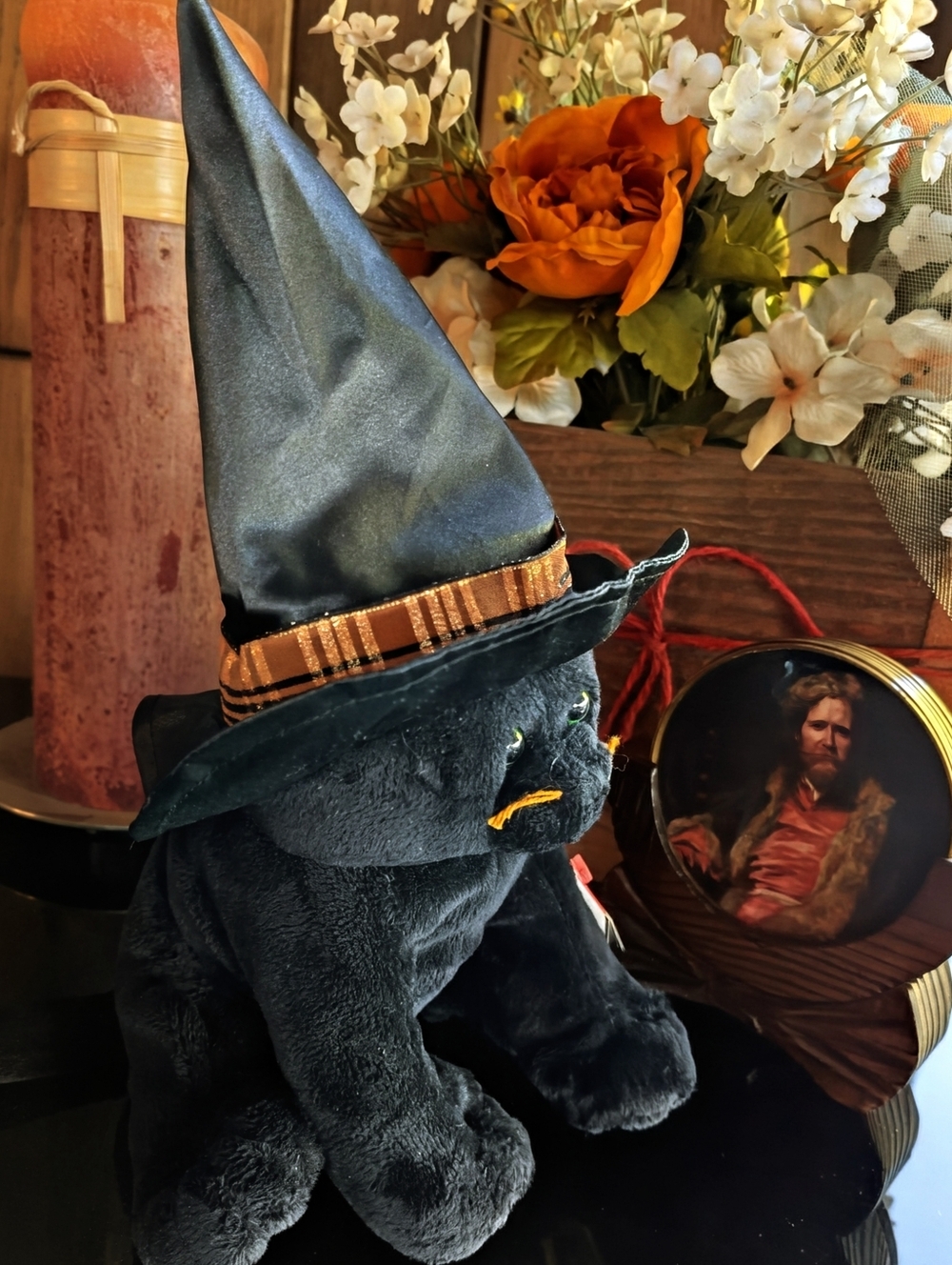 TY Pluffies "Merlin" Halloween Witchy Black Cat - YOB: 2005 - MNWT / Rare - Picture 5 of 13